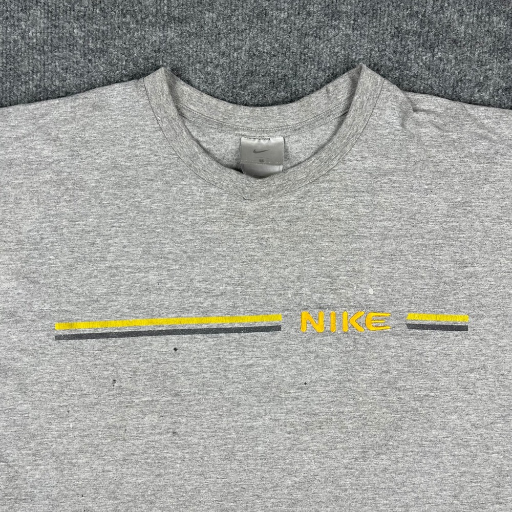 Vintage Nike T-Shirt Mens Size XXL Gray Graphic Short Sleeve Casual - Picture 1 of 11